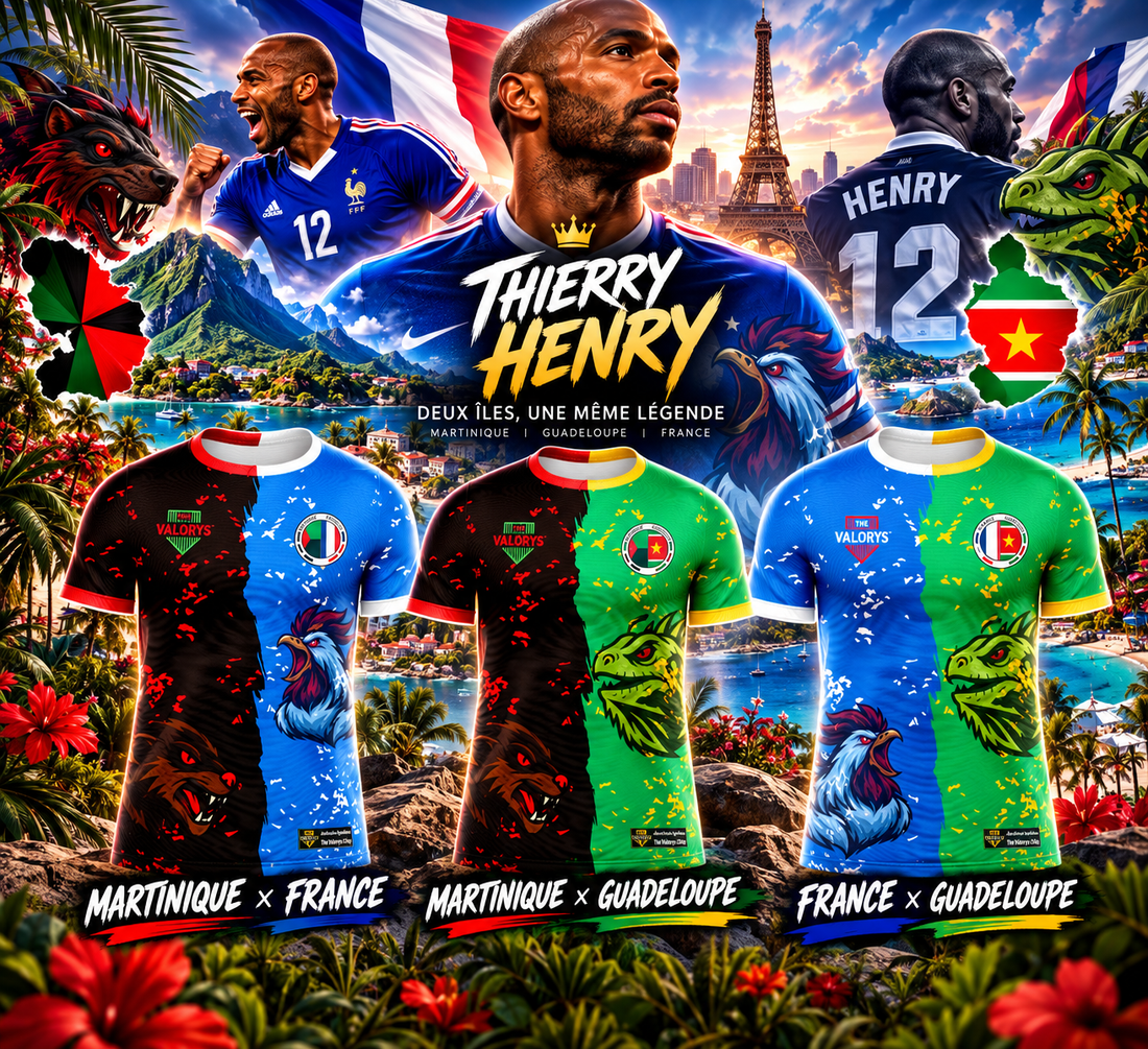 Martinique × Guadeloupe : Thierry Henry, deux îles dans le cœur d’une légende ⚽🔥