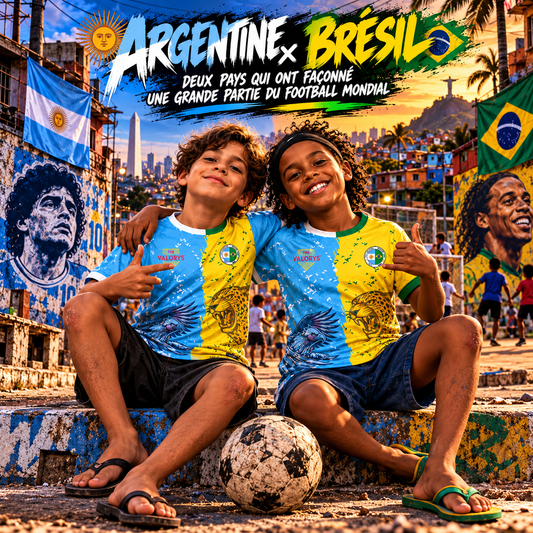 Argentine × Brésil : deux pays qui ont façonné une grande partie du football mondial 🇦🇷🇧🇷⚽