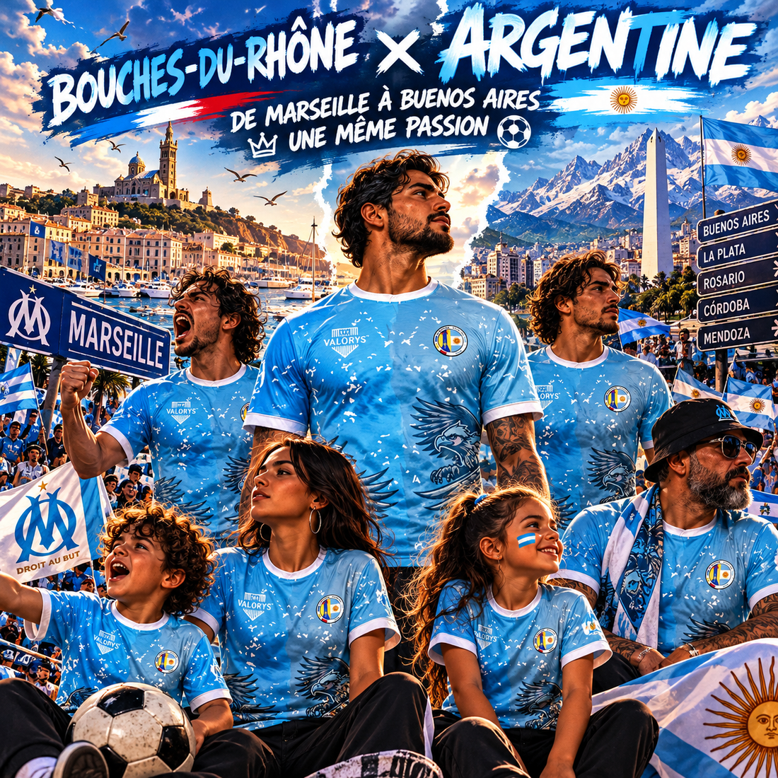 Bouches-du-Rhône × Argentine : quand la passion argentine rencontre le football marseillais 🇦🇷⚽