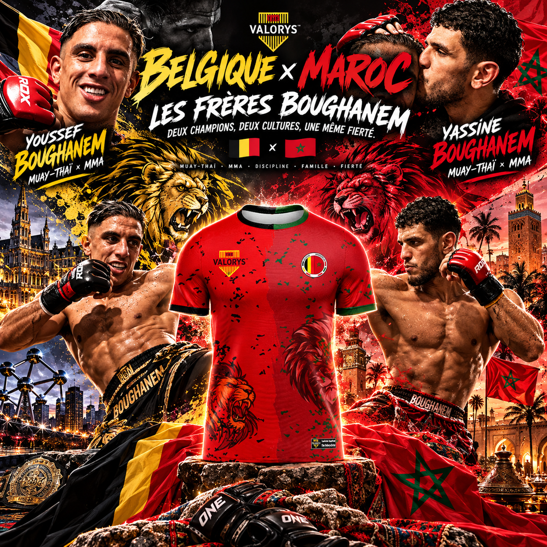 Belgique × Maroc : les frères Boughanem, deux champions, deux cultures, une même fierté 🇧🇪🇲🇦🥊