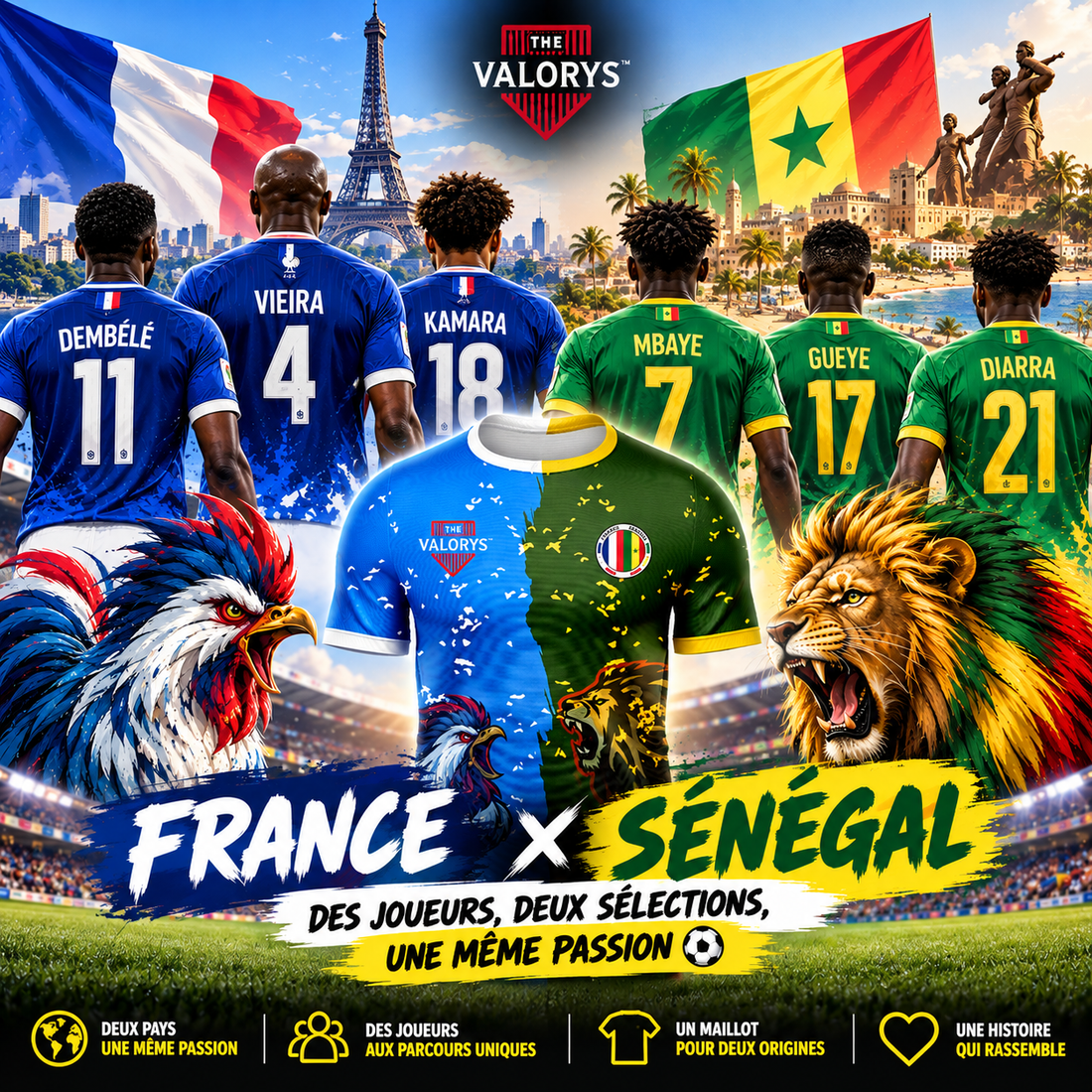 France 🇫🇷 × Sénégal 🇸🇳 : quand les binationaux font briller les deux sélections ⚽