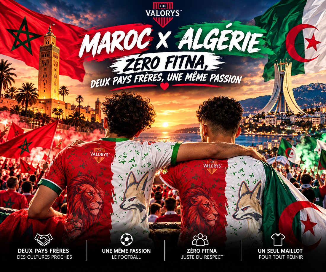 Maroc 🇲🇦 × Algérie 🇩🇿 : zéro fitna, deux pays frères, une même passion ❤️⚽