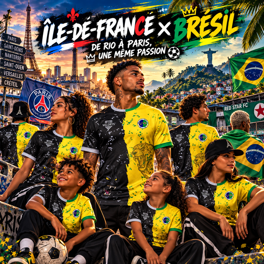 Île-de-France × Brésil : quand les talents brésiliens font vibrer la capitale 🇫🇷🇧🇷⚽