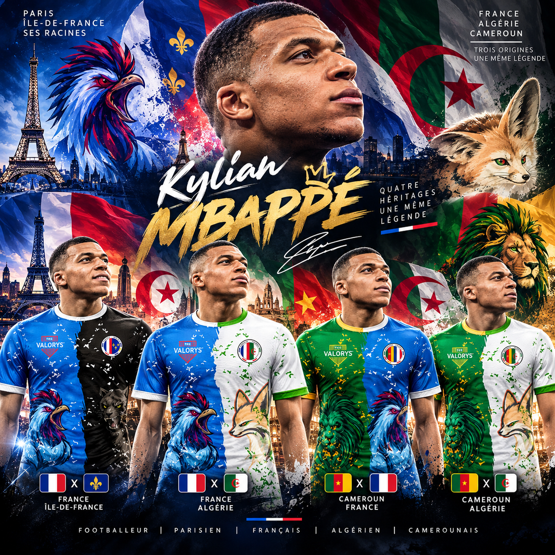 France × Cameroun × Algérie : Kylian Mbappé, des racines qui se croisent 🇫🇷🇨🇲🇩🇿