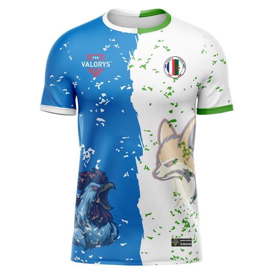 Maillot France Algérie personnalisé The Valorys avec coq français et fennec algérien