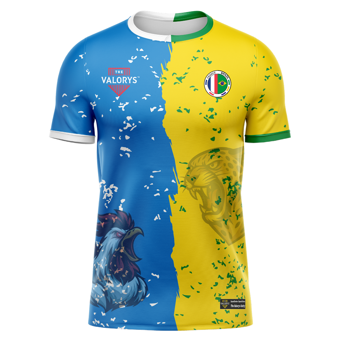 Maillot binational personnalisé représentant deux origines et une double culture