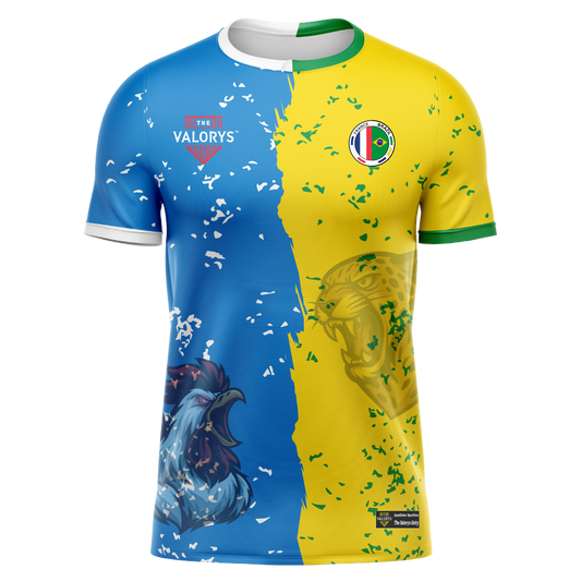 Maillot binational personnalisé représentant deux origines et une double culture